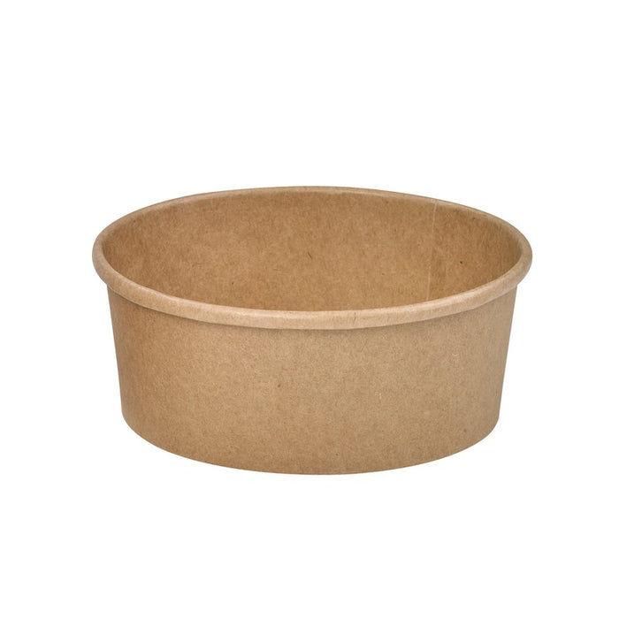 Ensaladera redonda multiusos BUCKATY cartón kraft 750ml Ø145mm A68mm - 50Uds