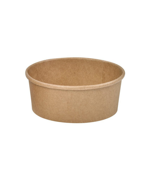 Ensaladera redonda multiusos BUCKATY cartón kraft 550ml Ø142mm A54mm - 50Uds