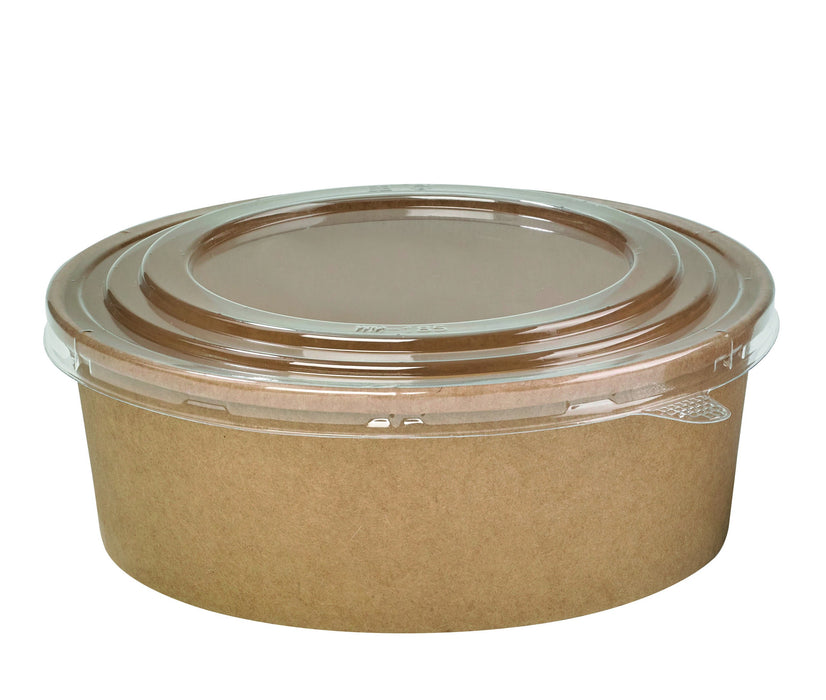 Ensaladera redonda multiusos BUCKATY cartón kraft 1000ml Ø185mm A60mm - 45Uds