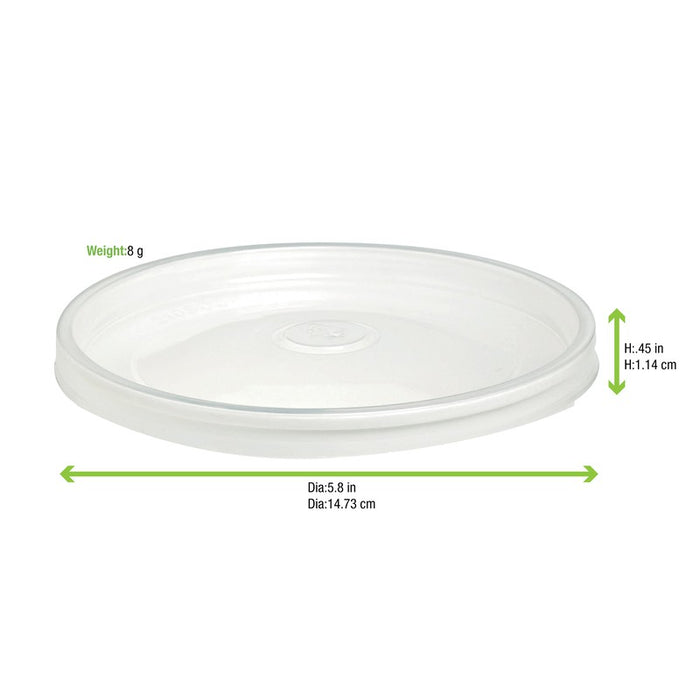 Tapa retráctil PP transparente Ø150mm - 45Uds