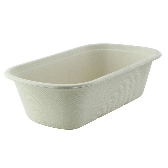 Ensaladera rectangular de pulpa 1150ml 230x135mm A65mm - 125Uds