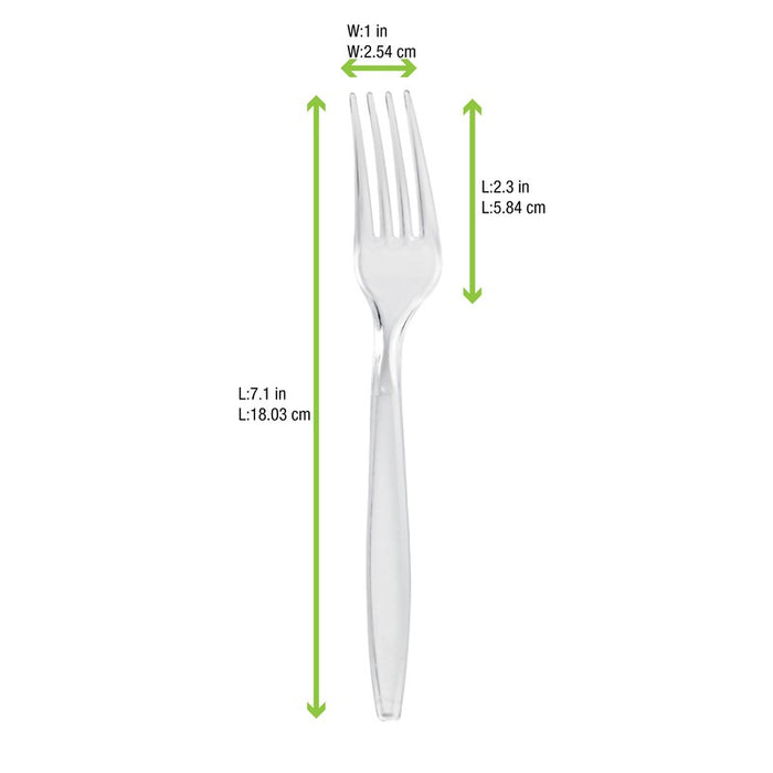 Cuchara Majesty transparente 180mm - 100Uds