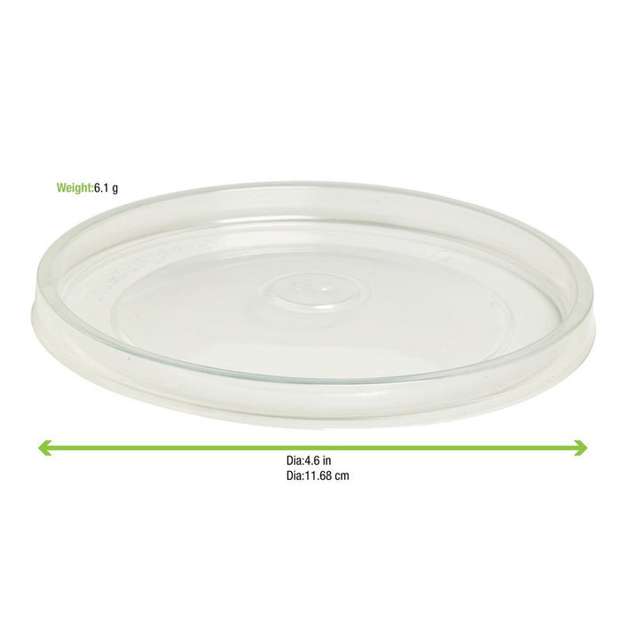 Tapa retráctil PP transparente Ø114mm - 50Uds