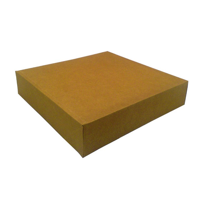 Caja pastelera de cartón kraft 320x320mm A50mm - 50Uds