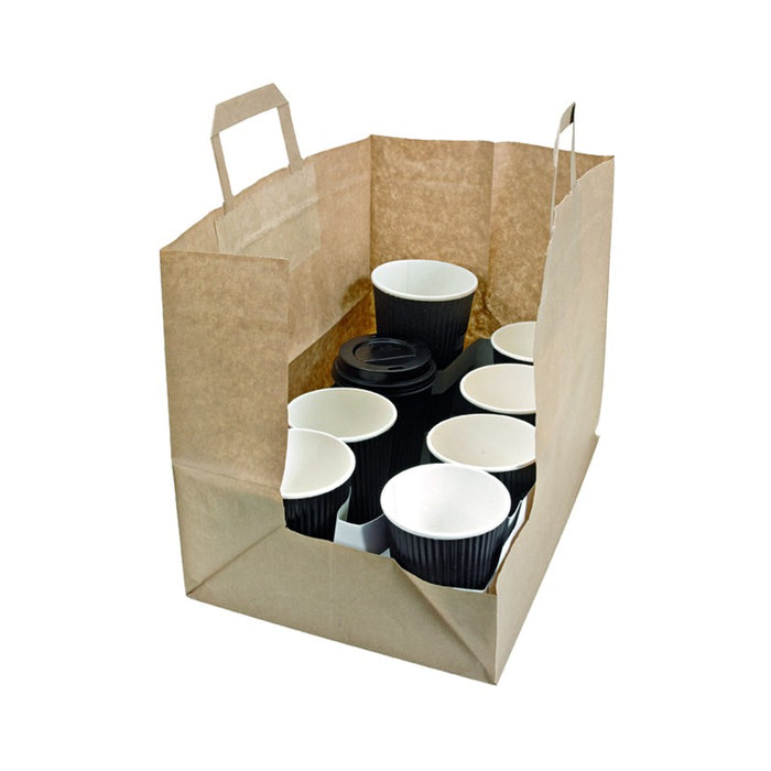 Bolsa de papel kraft reciclado 320x200mm A250mm - 250Uds