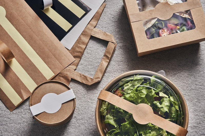 Bolsa de papel kraft reciclado 320x200mm A250mm - 250Uds