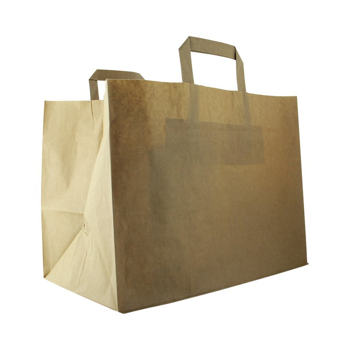 Bolsa de papel kraft reciclado 320x200mm A250mm - 250Uds