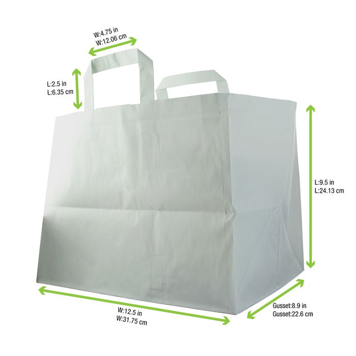 Bolsa de papel blanco 320x200mm A250mm - 250Uds
