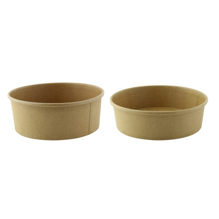 Ensaladera redonda multiusos BUCKATY cartón kraft cartón kraft 580ml Ø150mm A50mm - 45Uds