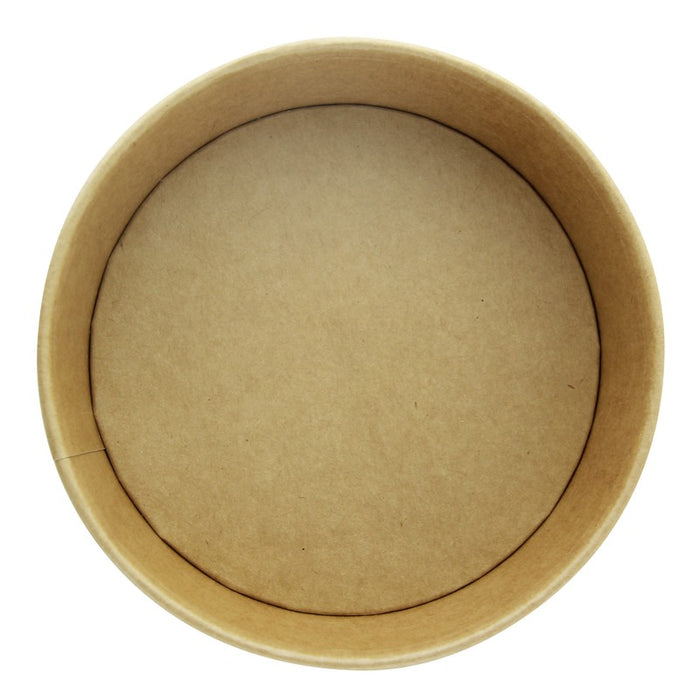 Ensaladera redonda multiusos BUCKATY cartón kraft cartón kraft 580ml Ø150mm A50mm - 45Uds