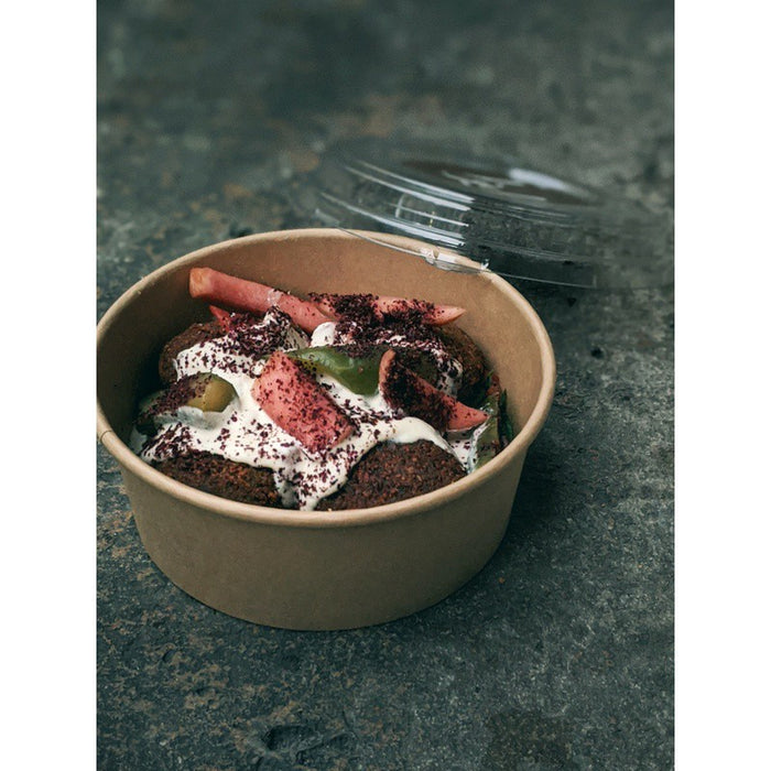 Ensaladera redonda multiusos BUCKATY cartón kraft 1000ml Ø187mm A59mm - 50Uds