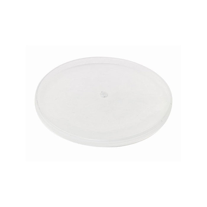 Tapa plana transparente PP Ø75mm A5mm - 100Uds