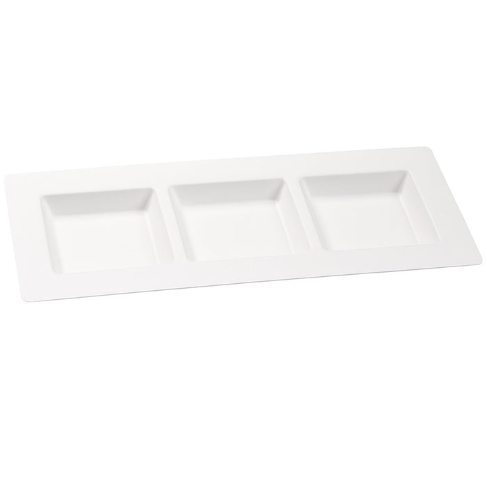 Plato de pulpa 3 compartimentos Tapas 260x110mm - 4Uds