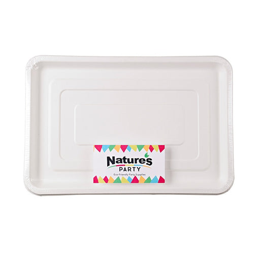 Bandeja catering rectangular de pulpa 455x305mm - 2Uds