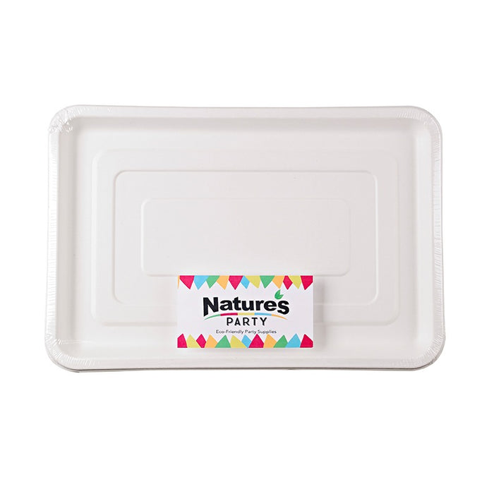 Bandeja catering rectangular de pulpa 455x305mm - 2Uds