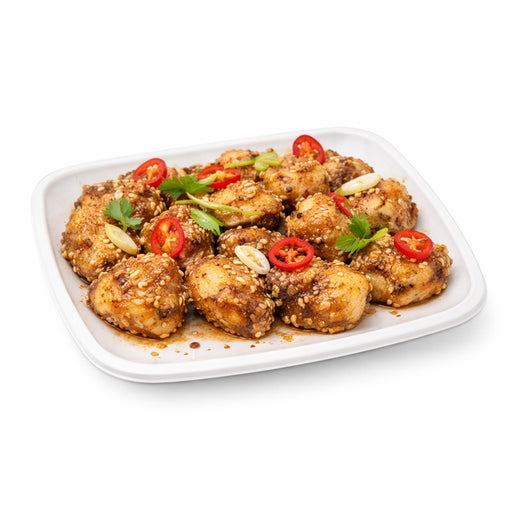 Bandeja catering cuadrada de pulpa 304x304mm A25mm - 2Uds