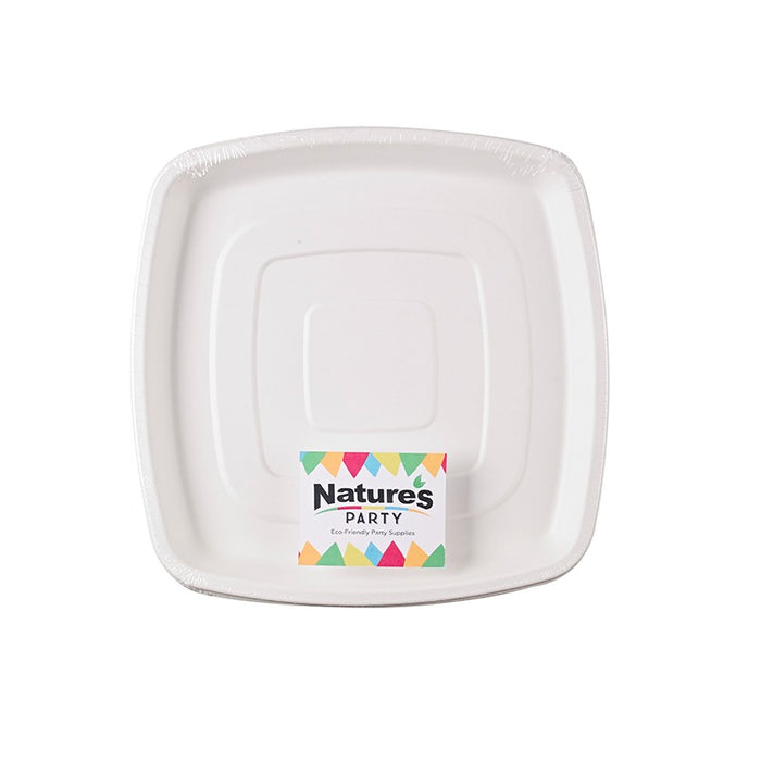 Bandeja catering cuadrada de pulpa 304x304mm A25mm - 2Uds
