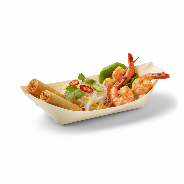 Barquilla de madera 220x120mm A45mm - 12Uds