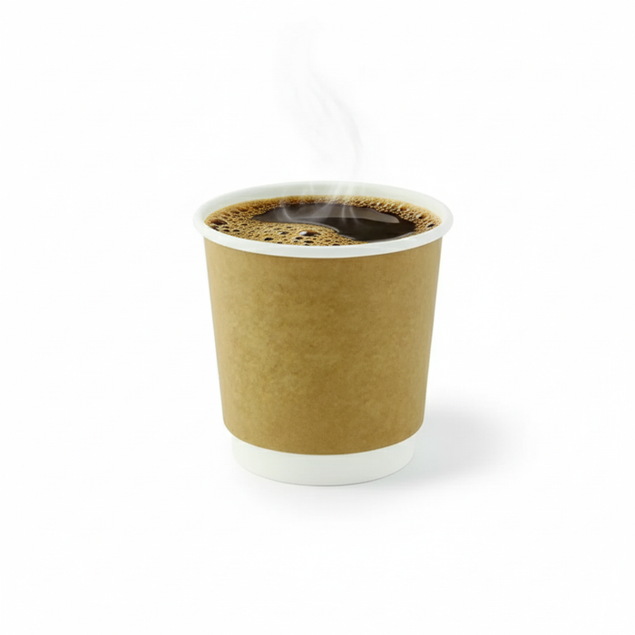 Vaso de cartón y PLA doble capa 120ml A60mm - 6Uds