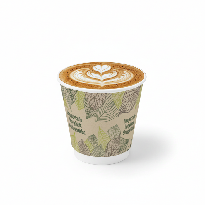 Vaso de cartón con doble capa 120ml A60mm - 6Uds