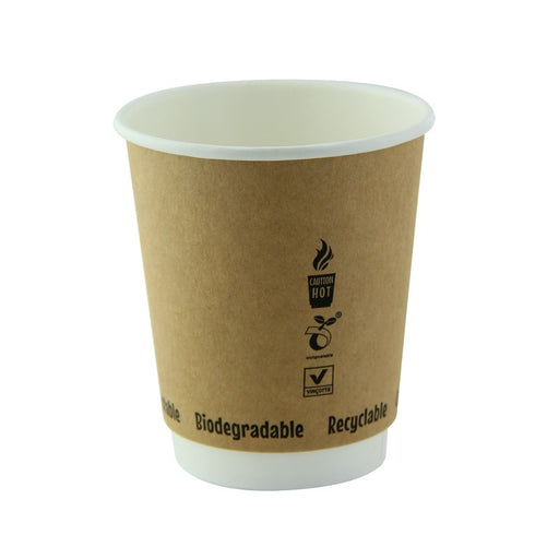 Vaso de cartón con doble capa 230ml A93mm - 6Uds