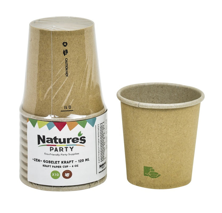 Vaso kraft 120ml - 10Uds