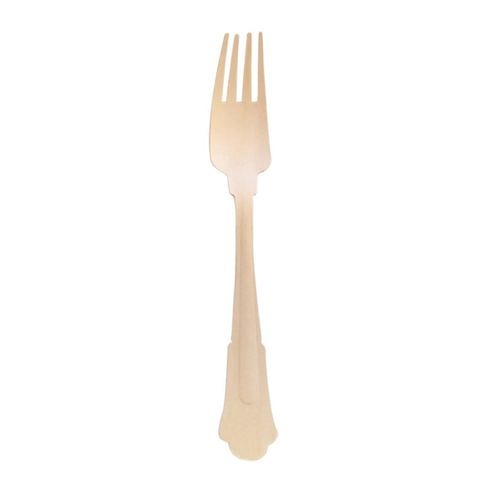 Tenedor de madera barroco A193mm - 72Uds