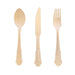 Kit cubiertos de madera barroco A195mm - 144Uds