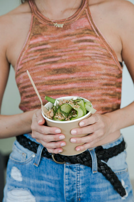 Tarrinas Deli redonda Kraft 600ml Ø115mm A87mm - 50Uds