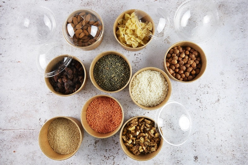 Tarrina de cartón negra para caliente/frío 90ml Ø74mm A45mm - 10Uds