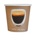 Vaso de cartón kraft con decoración Ristretto 120ml A60mm - 100Uds