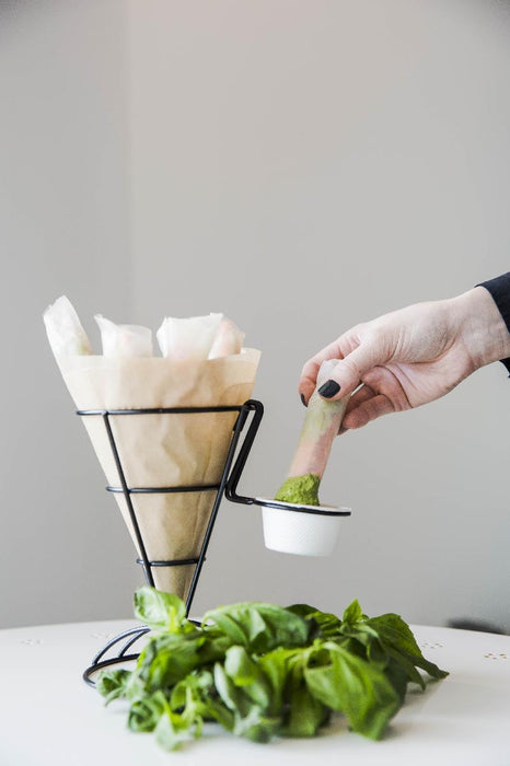 Porta conos negros A185mm - 6Uds