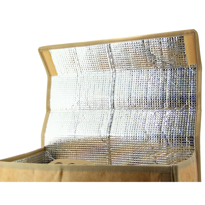 Bolsa isotérmica para el almuerzo con asas 355x180mm A190mm - 12Uds