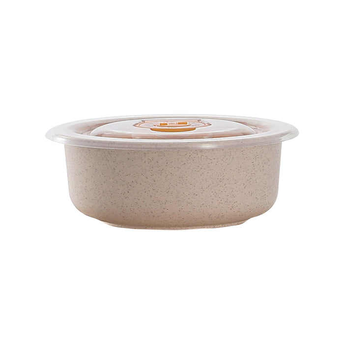 Cuenco Reutilizable Huskly Beige con Tapa de PP 500ml Ø130mm A65mm - 30Uds