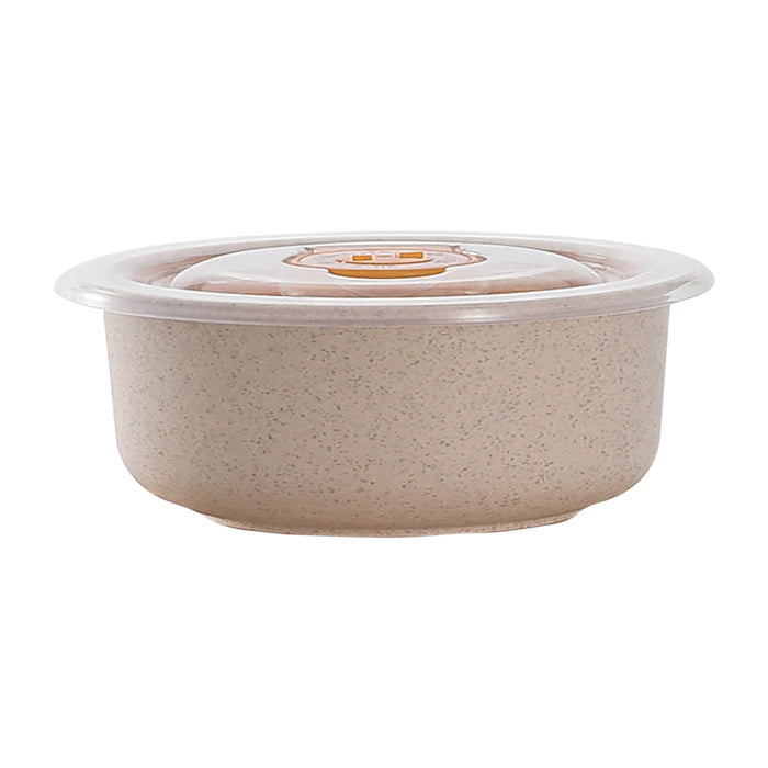 Cuenco Reutilizable Huskly Beige con Tapa de PP 900ml Ø150mm A75mm - 20Uds