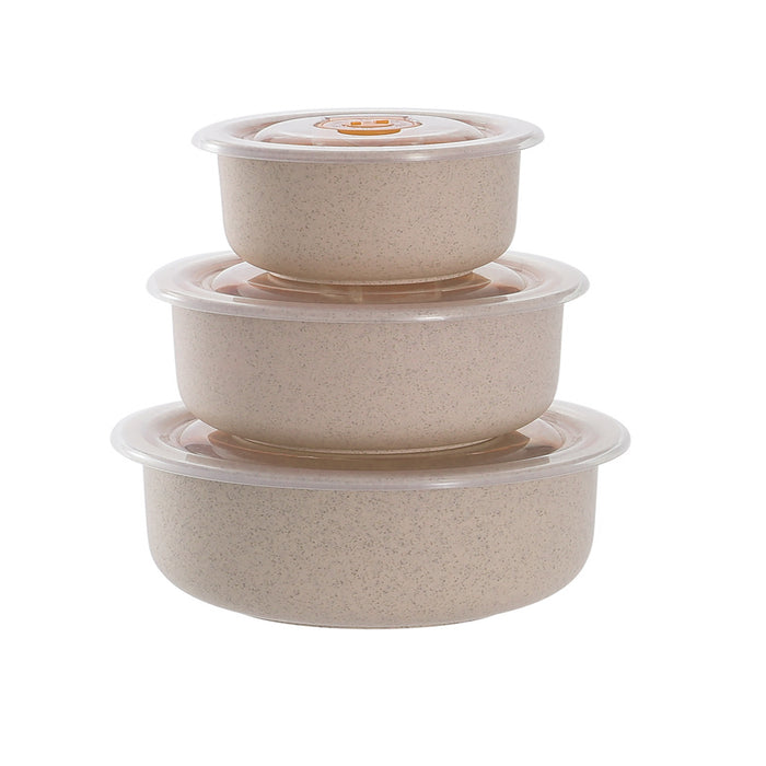 Cuenco Reutilizable Huskly Beige con Tapa de PP 900ml Ø150mm A75mm - 20Uds