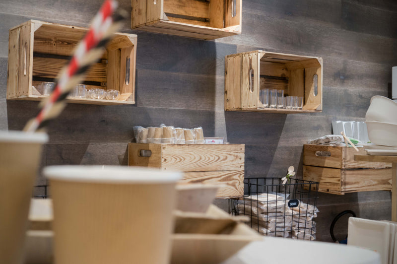 Pajita de papel kraft A197mm - 25Uds