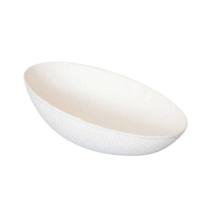 Mini cuenco de pulpa forma oval 100x30mm - 12Uds