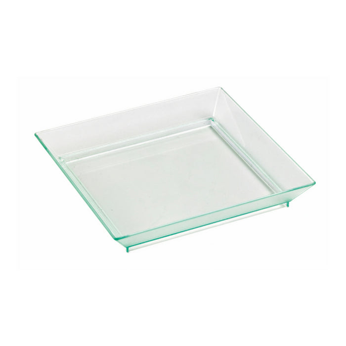 Tapa cúpula PET transparente con pestaña Klarity 100x100mm A16mm - 25Uds