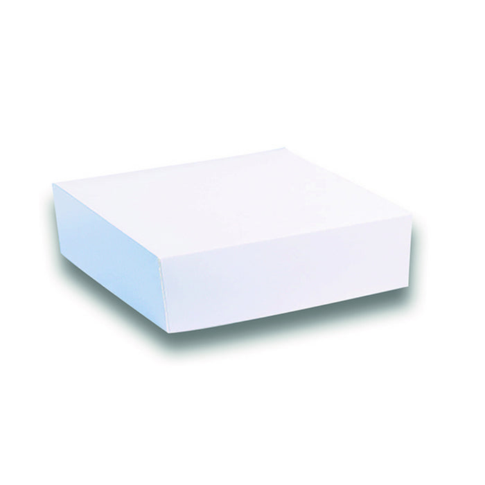 Caja pastelera de cartón blanca 200x200mm A80mm - 50Uds