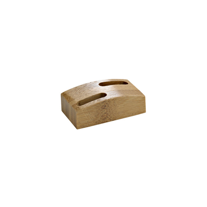 Mini soporte de bambú para 2 pinchos SHANI 60x35mm A20mm - 10Uds
