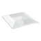 Tapa plana transparente PET para 210AQ2121 220x220mm A40mm - 60Uds