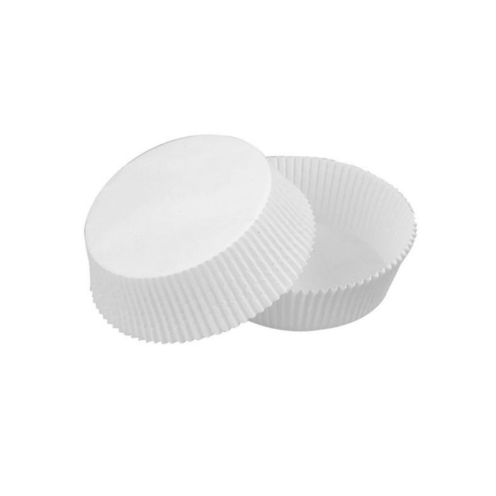 Molde redondo para horneado de papel blanco antigrasa Ø43mm A32mm - 100Uds