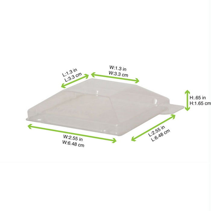 Tapa PET Klarity para 210KLAR656 65x65mm - 50Uds