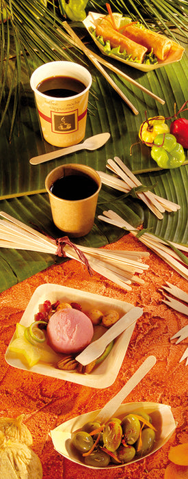 Agitador de madera punta cuadrada 5x1mm A140mm - 1000Uds