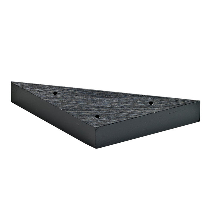 Mini soporte de bambú negro en forma de triángulo para 3 palas 140x80mm A20mm - 10Uds