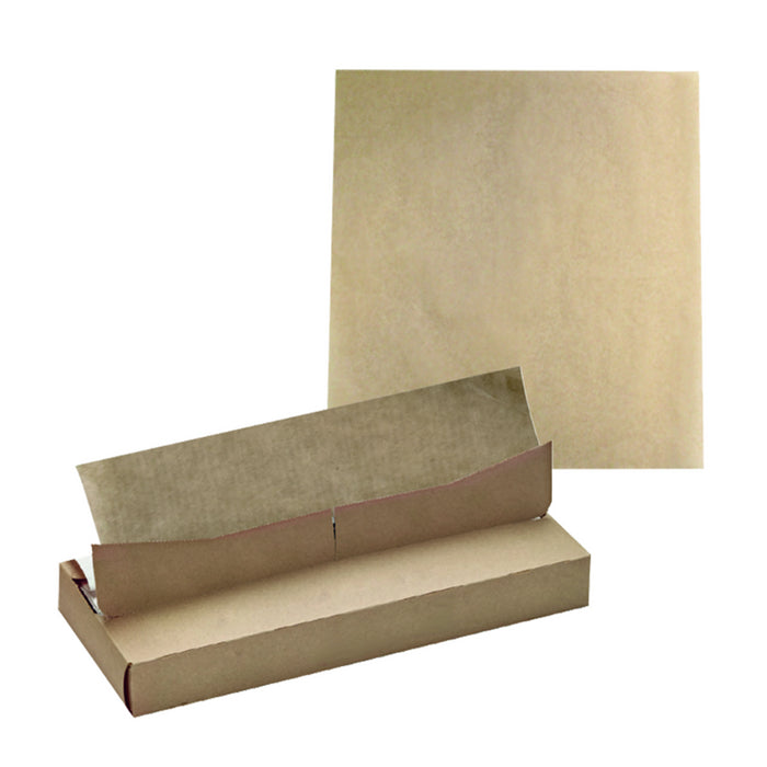 Papel blanco/aluminio en caja dispensadora 400x300mm - 350Uds