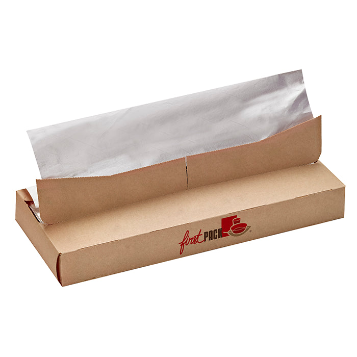 Papel blanco/aluminio en caja dispensadora 360x250mm - 350Uds