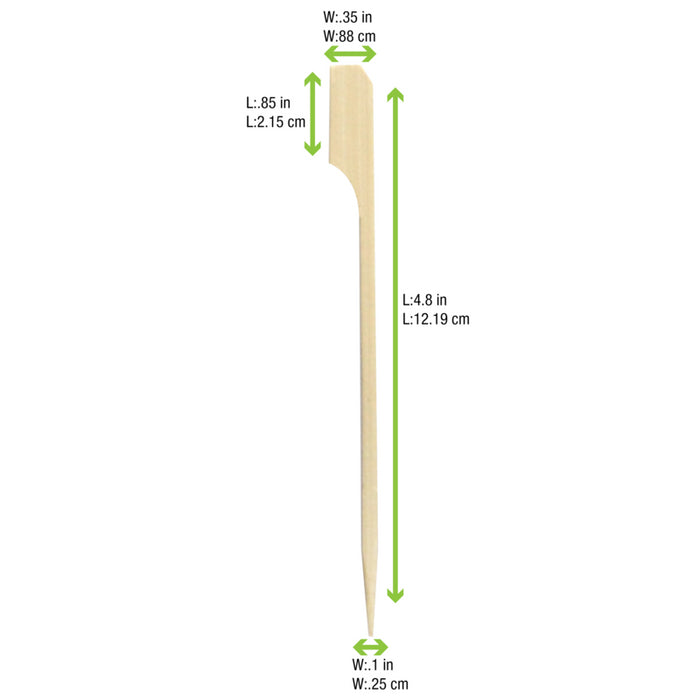Pinchos de bambú Teppo Gushi 120mm - 50Uds