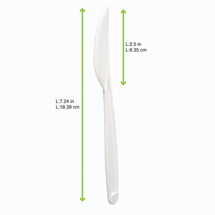 Cuchillo en PSM e PP A184mm - 100Uds